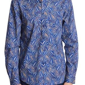 NWT Paisley & Gray Vibrant Blue Paisley Shirt XL Slim Fit